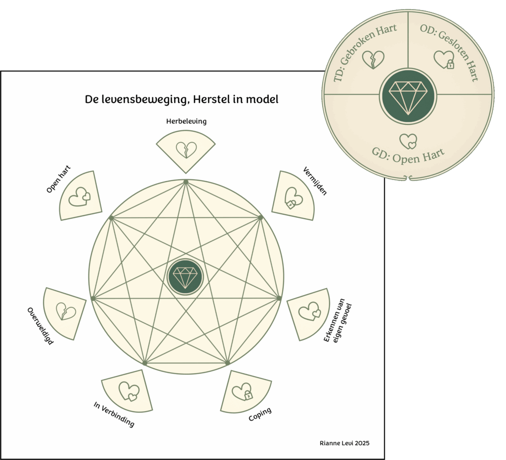 herstel in model, rianne levi, transformatie, trauma